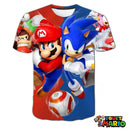 T-shirt Mario Bleu et Rouge