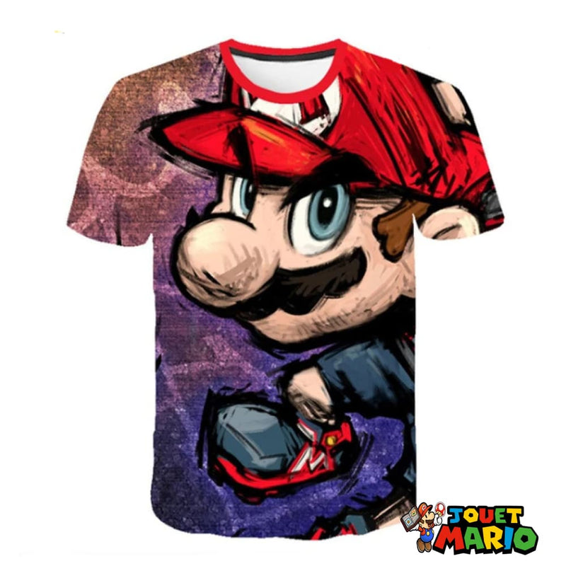 T-shirt Plusieurs Couleurs Mario