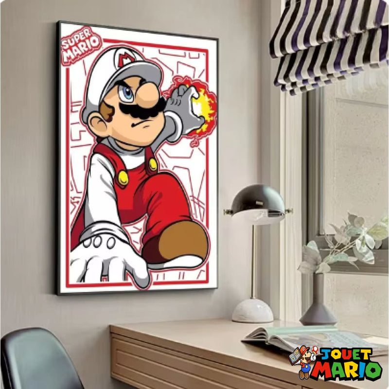 Tableau Art Mural Mario Gris