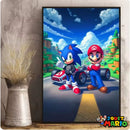 Tableau Art Mural Mario Kart