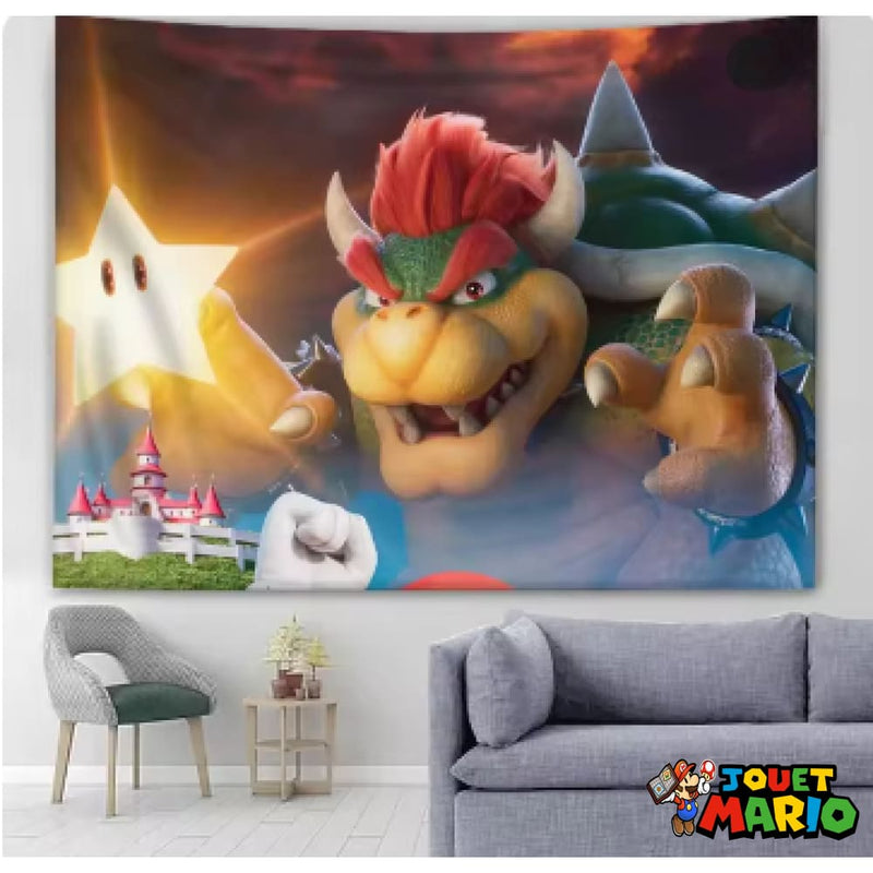 Tenture Murale Bowser