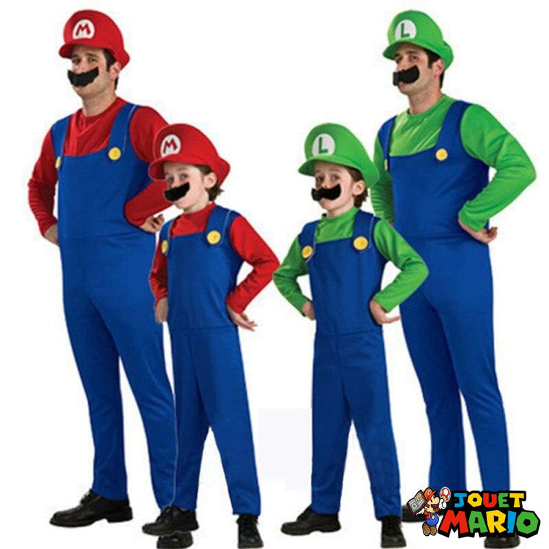 Déguisement Plombier Mario - Mario - 10/12 ans - Garçon - Bleu - Licence  Mario - Cdiscount Jeux - Jouets