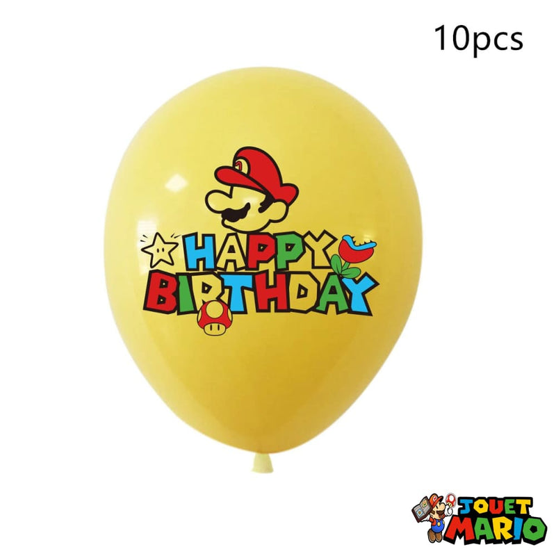 Ballon Gonflable Joyeux Anniversaire Mario