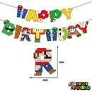 Bannière Joyeux Anniversaire Mario Pixel
