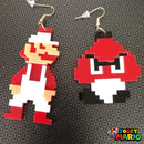 Boucle D’oreille Mario Pixel