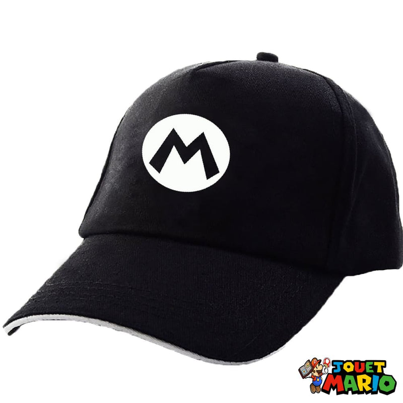 Casquette Noire Logo Mario