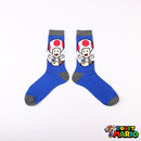Chaussette Bleu Electrique Toad