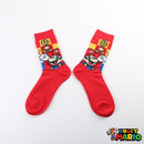 Chaussette Rouge et Jaune Mario
