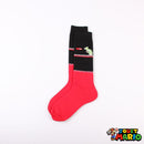 Chaussette Rouge et Noir Bowser