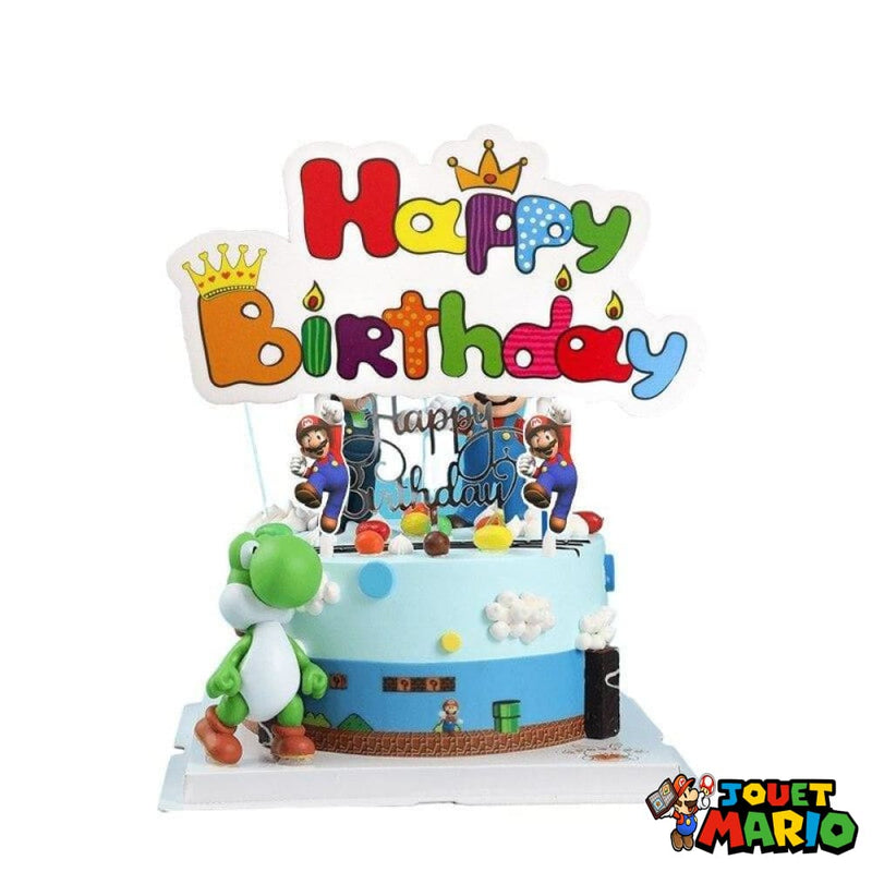 Décoration de Gateau D’anniversaire Mario