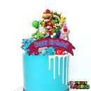 Décoration de Gateau D’anniversaire Super Mario Bros