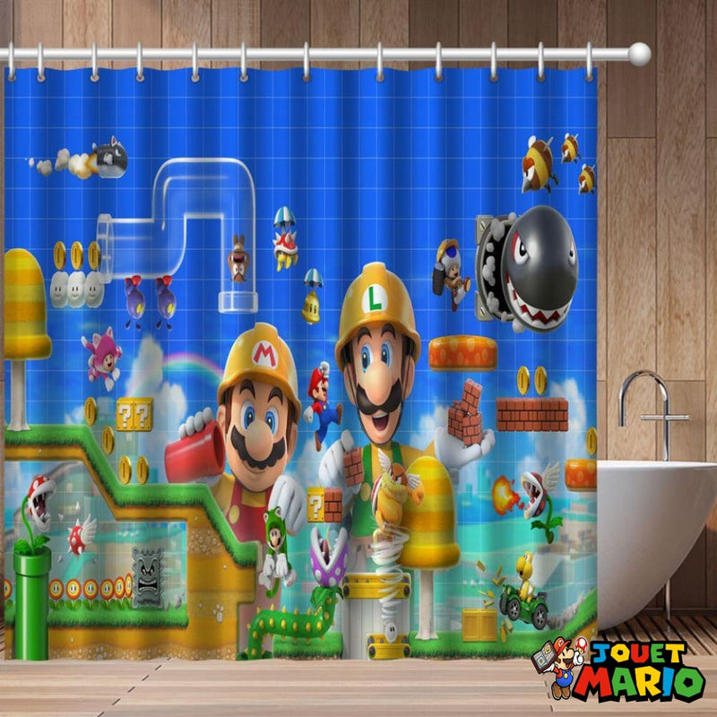 Rideau De Douche Mario Maker 2