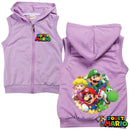 Sweat sans Manche a Capuche Mario